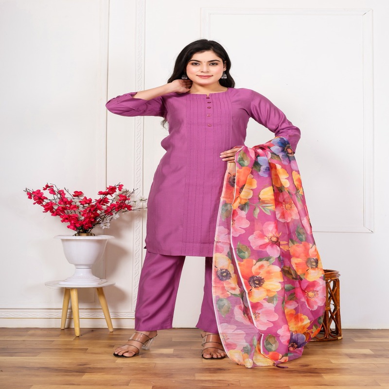 Vertical Fabric Street SuitPurple, S