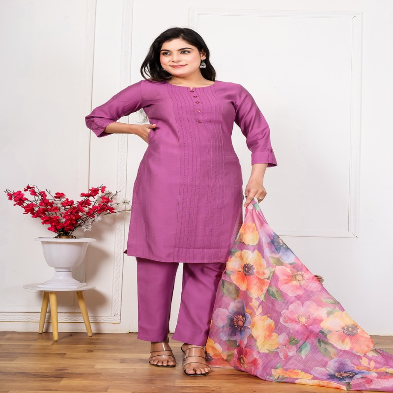 Vertical Fabric Street SuitPurple, XL