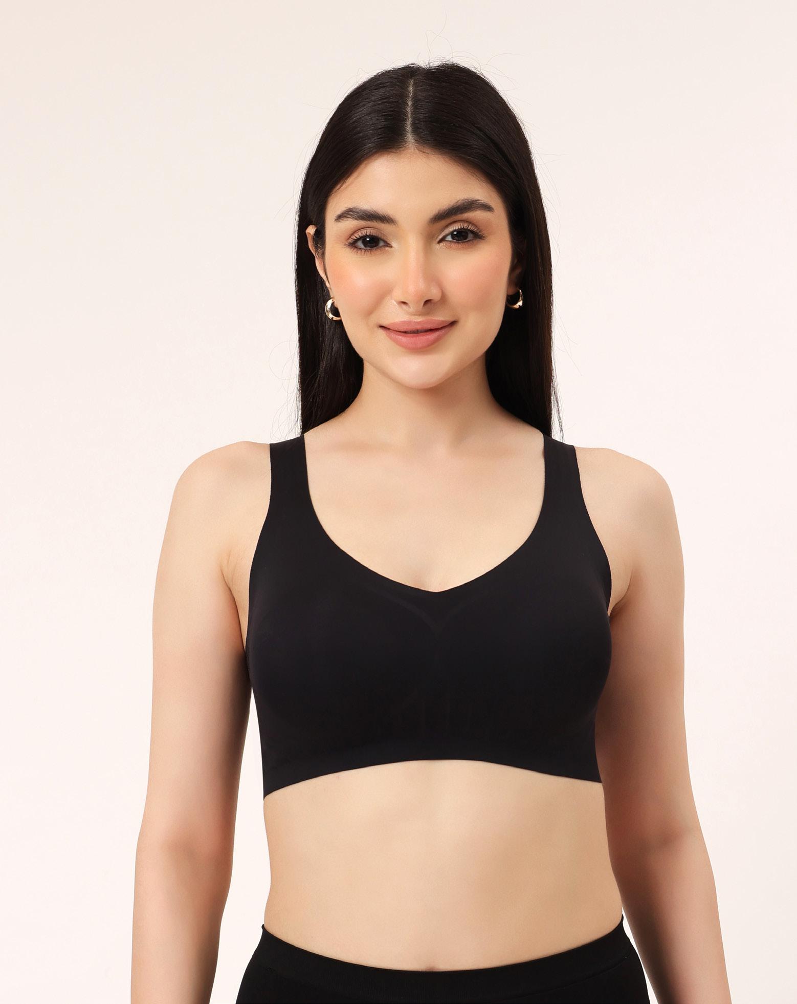 Clovia Seamless Bonded Bra BR5061S, Grey