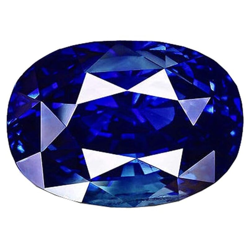100% Original Blue Sapphire (Neelam) - Natural & Lab Certified (Oval Shape)10 Ratti