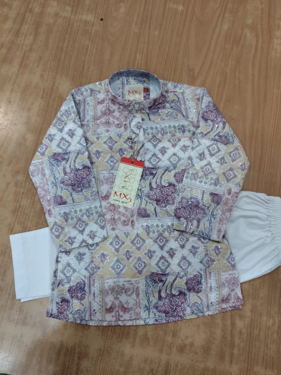 Textured Kurta Pyjama SetAs Picture