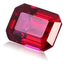 100% Original Ruby / Manik Gemstone (Natural & Lab Certified-Octagon Shape6 Ratti