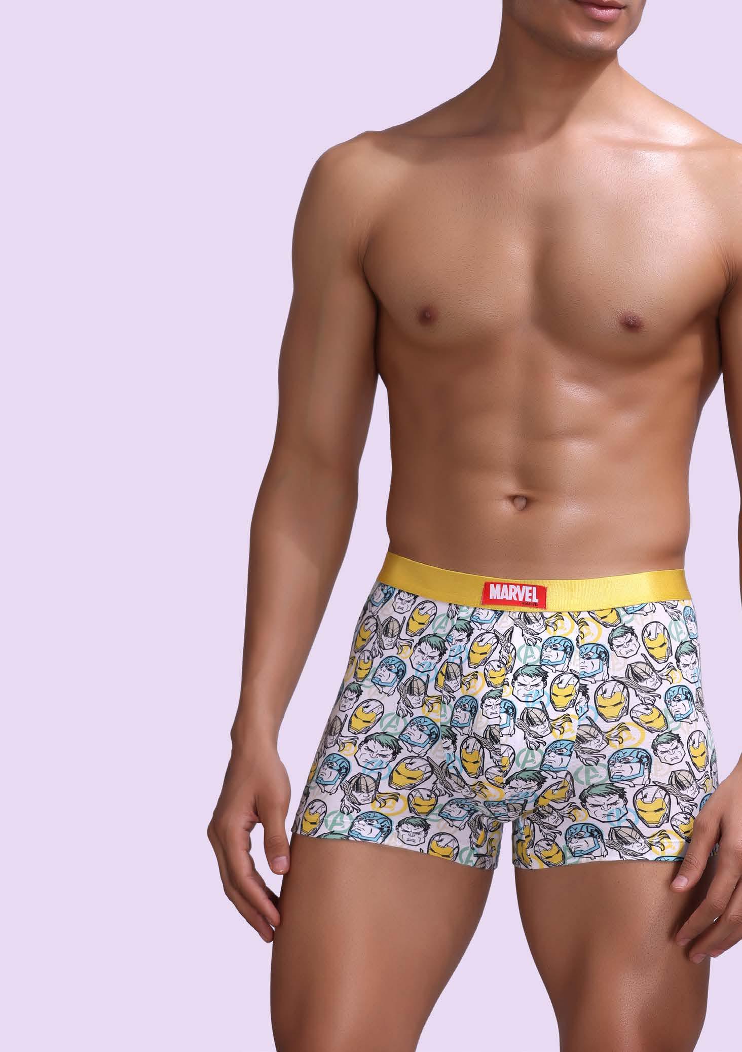 Avengers JTK024 Infinity Heroes Cotton Trunk – Marvel Heroes Print Edition, L