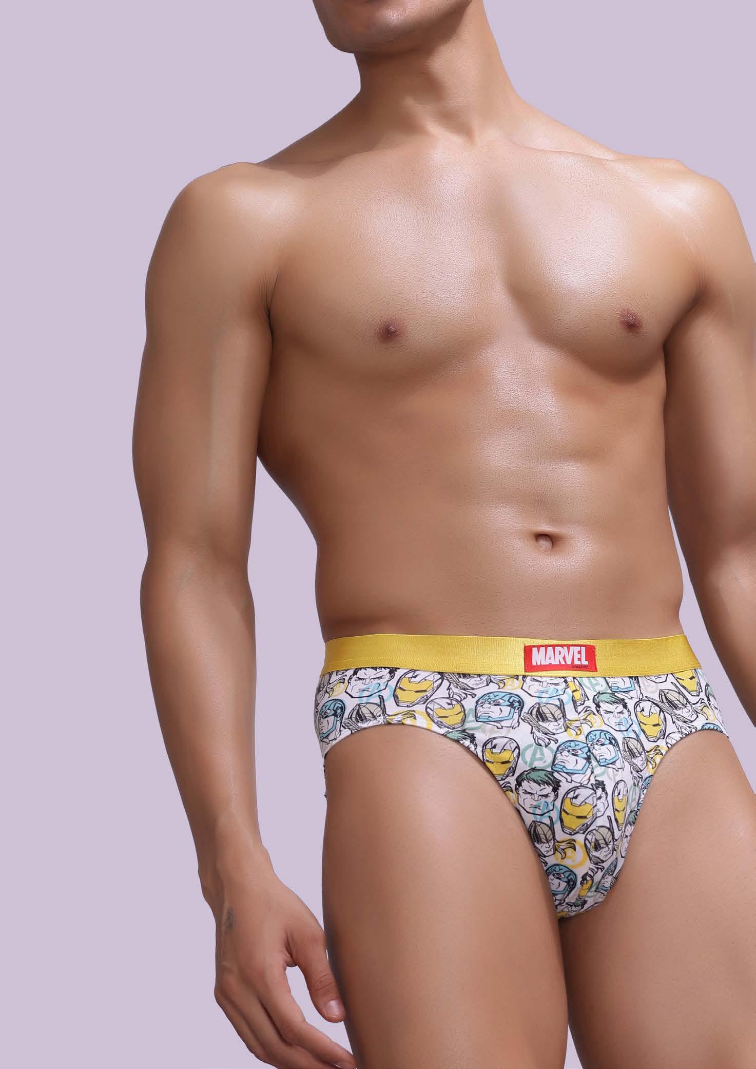Avengers JBF023 Infinity Heroes Cotton Brief – Marvel Heroes Print Edition, XL
