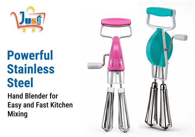 Powerful Stainless Steel Hand Blender for Easy and Fast Kitchen Mixing
