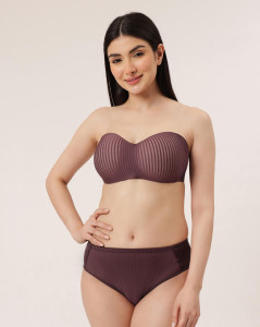 Clovia Starpless Bra & Brief Set BR|MP5048