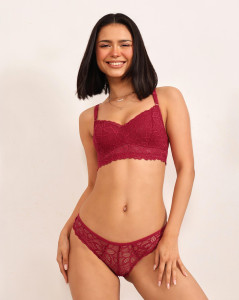Clovia Full Cup Bralette Bra & Brief Set BR|MP5040