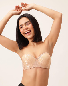 Clovia Lace Starpless Bra BR5029