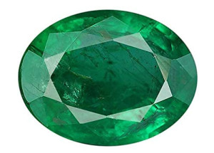 100% Original Emerald Stone /Panna (Natural & Lab Certified)-Oval Shape
