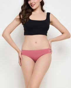 Clovia Solid Low-Waist Bikini PNC5310