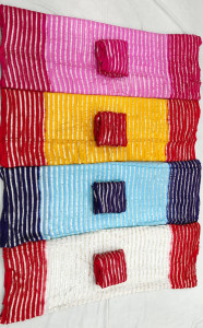 Pure viscose jorjat zari saree