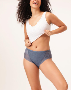 Clovia Mid-Waist Hipster With Lace Wings PNC5319