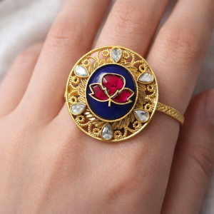 Royal Sapphire Bloom Statement Ring