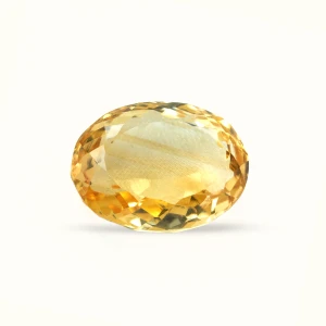 100% Original Citrine  (Sunela) Gemstone- Natural & Lab Certified (Oval Shape)