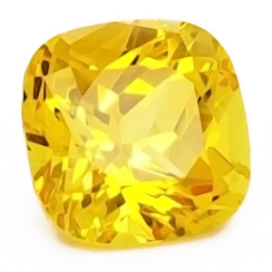 100% Original Yellow Sapphire/Pukhraj Gemstone- Natural & Lab Certified (Cushion Shape)