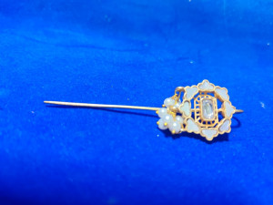 Kundan Pearl Floral Gold Tone Long Drop Earrings