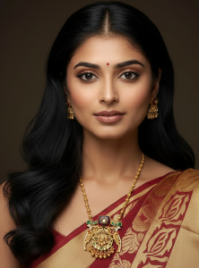 Royal Peacock & Lotus Antique Gold Temple Necklace Set with Ghungroo Drops