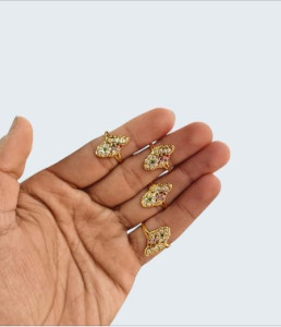 Gold-Toned Butterfly Design Adjustable Ring for Women