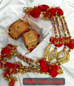 Royal Pachi Kundan Bridal Bajuband & Kalire Set