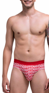 JBF049 Champion Cotton Brief with All-Over Graphic Print