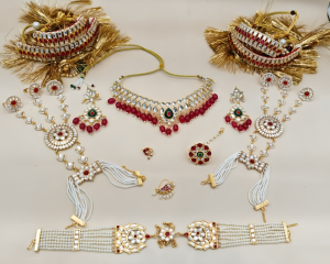 Royal Rajputi Kundan Bridal Dulhan Set – 11-Piece Full Wedding Collection