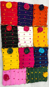 Bandhani Printed Georgette Saree with Gota Patti Work