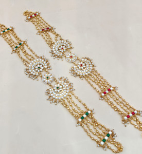 Traditional Multi-Layered Kundan Sheeshphool / Sispatti with Bead Chains