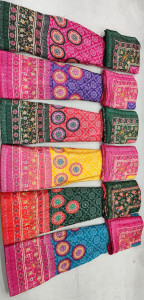 Pure Chinon Silk Lehenga & Dupatta with Digital Chunri Print