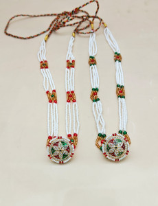 Traditional Rajasthani Meenakari Baju Band Set – Pearl & Kundan Armlets